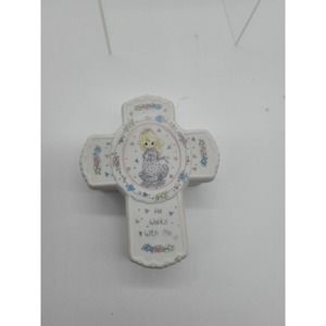 Precious Moments He Walks With Me Trinket Box